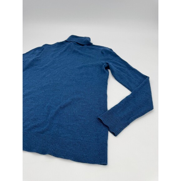 Pendleton Turtleneck Sweater Women's Medium Blue Long Sleeve 100% Merino Wool - Picture 8 of 12